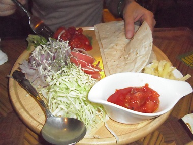 grabstri chilli prawn taco