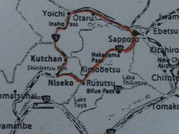 snowcam-map by car to niseko