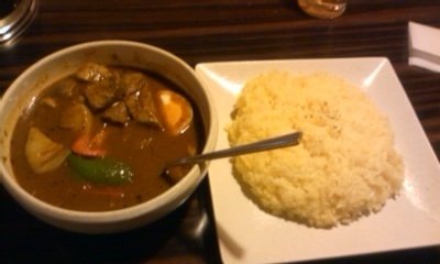 shorin soup curry lamb dish